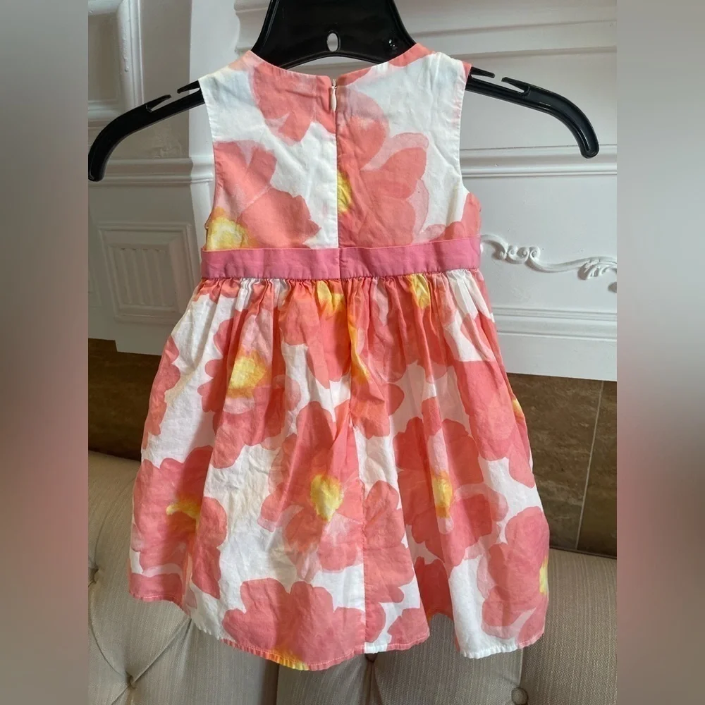 GYMBOREE Dress Child Size 2T Pink Floral Picnic Party Special Occasion dress